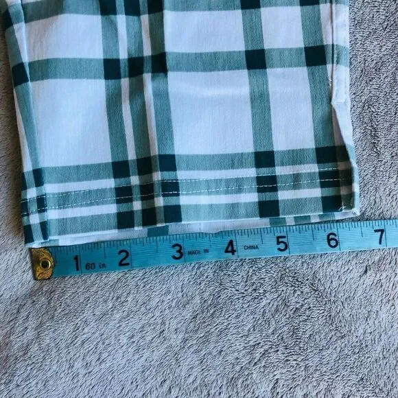 GG Blue Golf Green and White Plaid New Fab Fit Short III - Picture 15 of 15